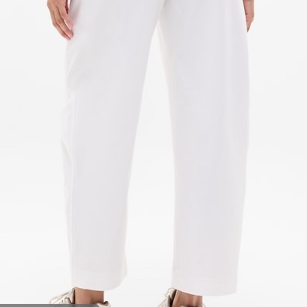 Athleta Skyline Barrel Pants White 4 NWT